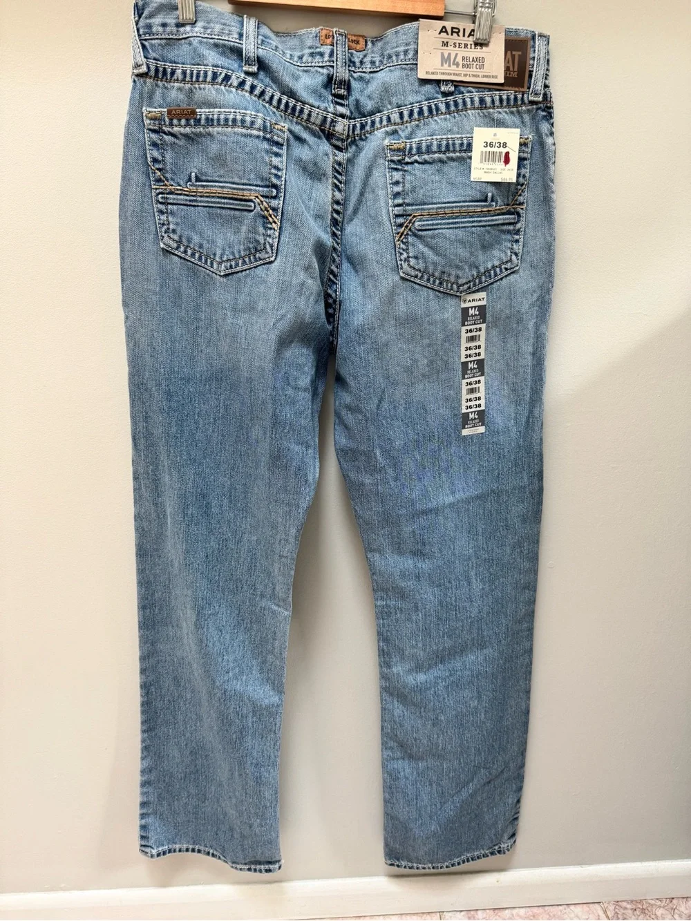 NWT! Ariat M4 Jeans Men’s 36x38 Relaxed Bootcut Western Work Denim